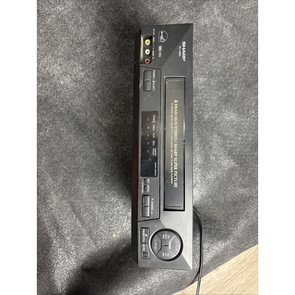 Sharp VC-A410 4-Head VHS Player VCR Recorder Super Picture No Remote - TESTED -